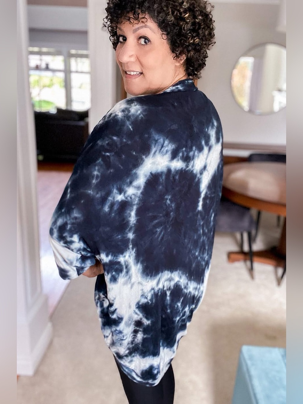 Tie Dye for Cardi (NWOT) 🍒Blue Tie Dye, Size S/M